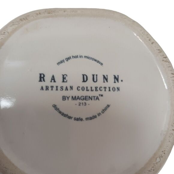 Rae Dunn Oversized Cup " NICE " Coffee Mug Tea WHITE Farmhouse Oversized Artsy - Picture 12 of 13